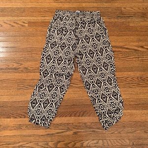 Printed harem pants